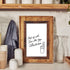 TORASO Dry Erase White Board - Magnetic Wall Board for Office/School/Home, Walnut Wood Frame, 7.9"x 11.8"