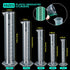 Teenitor Plastic Graduated Cylinder Beaker Set of 5pcs (10ml, 25ml, 50ml, 100ml, 250ml) and 5pcs Plastic Beakers