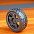 ALLPARTZ 4PCS 65mm TT Motor Wheels Smart Car Chassis Robot Remote Control Car Wheels (Black)