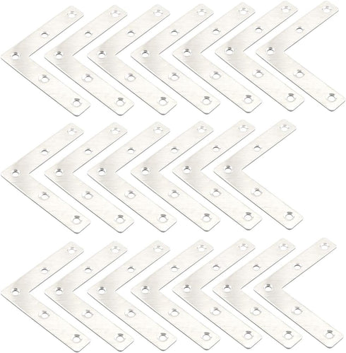 Corner Brace Flat, L Shape Corner Bracket Connector, Fixing Repair Plate, Wooden