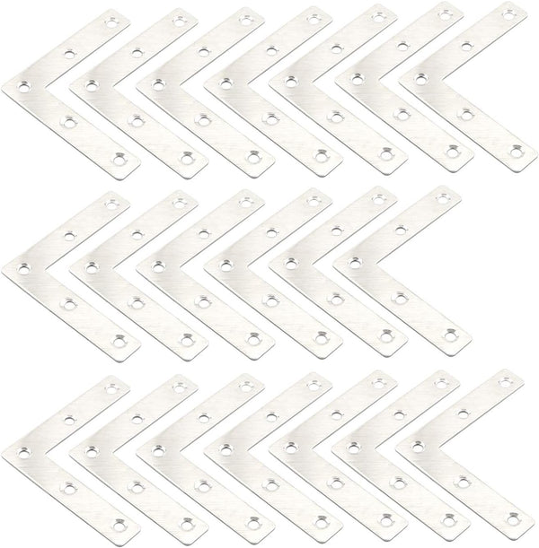 Corner Brace Flat, L Shape Corner Bracket Connector, Fixing Repair Plate, Wooden