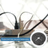 uxcell 6 Pcs Black Cable Cord Grommet, 1-1/4 Inch Flexible Rubber Wire Hole Cover for Desk Organizer