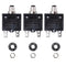 20A 125-250V AC 50V DC Push Button Circuit Breaker L1 Series, Manual Reset Thermal Circuit Breaker (3 Pack)