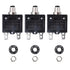 20A 125-250V AC 50V DC Push Button Circuit Breaker L1 Series, Manual Reset Thermal Circuit Breaker (3 Pack)