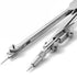 Mr. Pen Compass for Geometry - Silver Metal Drawing Compass with Extra Leads for Drafting and Math.