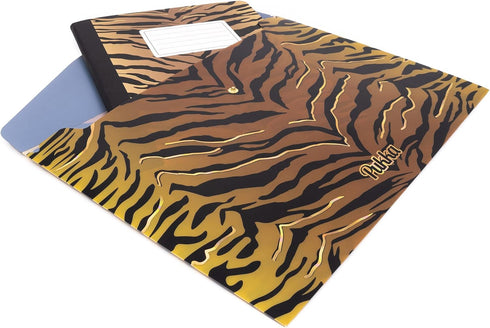 Pukka Pad Wild A4 Stud Wallets, File Storage Folder, 23.5 x 32cm, Pack of 3, Assorted Animal Print Designs
