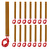 15pcs 10mmx93mm Film Heater Plate Adhesive Pad, 12V 12W Polyimide Heating Elements