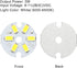 MECCANIXITY COB LED Light Chip Bead 3W 120lm 6000-6500K, 23mm 9-11VDC Energy Saving Bulb, 10Pcs