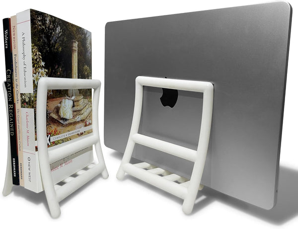 Minimalist Book Ends for Desk, File Organizer, Book Holder, Mini Bookshelf, Laptop Stand for Desk