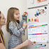 Pubell Magnetic Fridge Calendar Whiteboard Set (3-Pack) with Monthly, Weekly, Shopping List, Markers