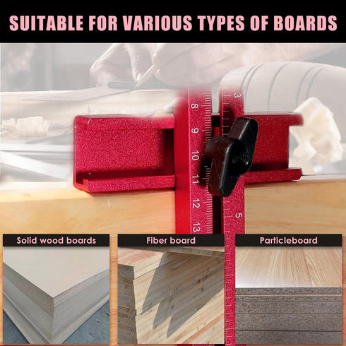 4in1 Router Milling Groove Bracket, Aluminum Alloy Circle Cutting Jig for Cabinet Hardware, Woodworking Router Guide