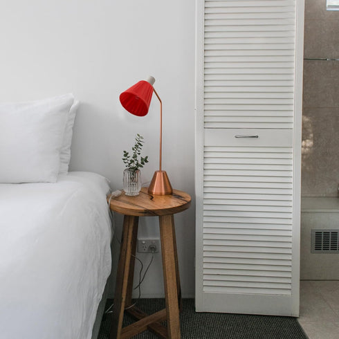 Elegant Large Red Fabric Lampshade for Table and Floor Lamps