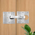 6 PCS Hinge Repair Kit Plate - Stainless Steel Cabinet Hinge Repair Plates with Mounting Screw Replacement Kit
