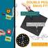 286PCS Pegboard Accessories Organizer Kit, Includes Pegboard Box for Various Tools, 1/8 and 1/4 inch Hooks Assortment