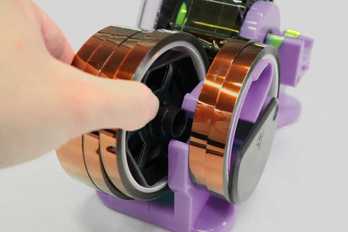 Purple Heat Tape Dispenser for Sublimation - Multiple Roll Cut Heat Tape Dispenser with 1" & 3" Core