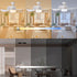 WUTGHUI Dimmable Bulb 3000K-6000K 3-Color E26/E27 Socket Fan Light with Remote Control, LED Fan Lighting, Base Socket