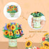 Ethanberg 3 Pack 3D 3D Paper Flower Pop Up Cards, Carnation Sunflower Lavender Flower Bouquet Greeting Cards, Flowers