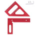 Imperial 3D Multi-Angle Measuring Ruler, 45/90 Degree Aluminum Alloy Protractor for Woodworking