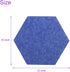 DMiotech 6 Pack 12 Inch X 10 Inch Blue Felt Bulletin Board for Sound Proofing Wall Panels in Home Studio