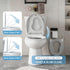 EcoExplorer Toilet Seat Cover,PP Round Toilet Seat With Toddler Seat Dual-Flip Soft-Close Lid & SecureLock Brass Bolts