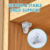 Oimyalsi 30 Pack 5mm (3/16'') Closet, Clear Shelf Pegs Shelf Pins with Extended Steel Inserts Transparent Support Pegs