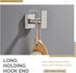 Angle Simple Bathroom Towel Hook, SUS304 Stainless Steel Single Shower Hanger, Brushed Nickel