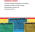 School Smart Mesh Zippered Binder Pockets, 10 x 7-1/2 Inches, Assorted Colors, 12 Pack