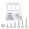 METALLIXITY Phillips Pan Head Self Tapping Screws(M6) 135Pcs, 304 Stainless Steel Self Drilling