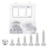 METALLIXITY Phillips Pan Head Self Tapping Screws(M6) 135Pcs, 304 Stainless Steel Self Drilling
