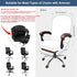 NeColorLife Stretchable Office Chair Cover with Armrest Covers, Large Size, Black, Thick Checked Jacquard
