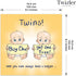 Twins Bargain Card - Humorous Newborn Twins Greeting Card for Baby Showers