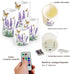 Lavender Butterfly Flameless Candles Bulk Timer Battery Operated Candles with Remote Color Changing Electric Pillar Led