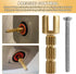 970-0770 Stem Adapter with Screw, Brass Replacement for Faucet Plumbing Equipment, 2 Pcs