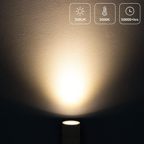 2 Pack 3W 3000K 120V 5.9 SUNVIE LED Up Lights Indoor, Spot Lights for Indoor Use with Warm White, Spotlights for Plants