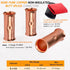 SVAAR 4 Gauge Butt Splice Connectors, 20 PCS 4 AWG Non-Insulated Butt Connectors with 20 PCS 3:1 Heat Shrink Tube