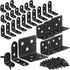 MAPVOLUT 25Pcs L Brackets for Shelves, 3 Sizes Angle Corner Braces Metal