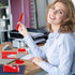Red Desk Accessories, Red Office Supplies, Stapler and Tape Dispenser Set, Red Desk Accessory Kit, Gift for Students,