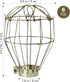 6pcs Bulb Kisangel Adjustable Metal Industrial Lamp Covers, Vintage Light Cover, Light Cage Hanging Pendant for Home