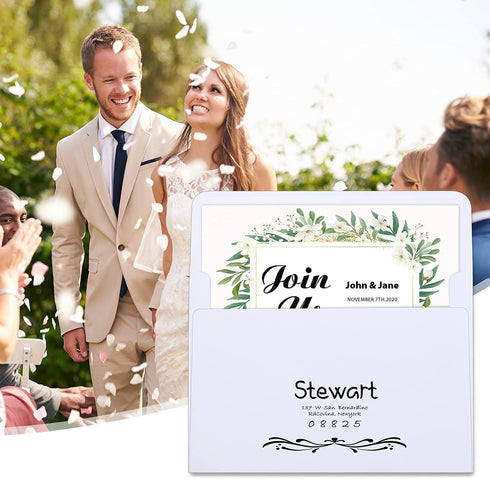 Ohuhu A2 Printable White Envelopes 500 Pack - Bulk 4-3/8" x 5-3/4" Self Seal Envelopes for Cards and Invitations