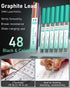 Nicpro 2mm Mechanical Pencils in Case, 3 Pack Blocky Gear Metal Drafting Lead Holder with 13 Tubes 2mm Lead Refills (HB 2B 2H 4B 4H 6B & Colors), Erasers for Carpenter Writing Drawing Woodworking by Nicpro