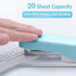 M&G Stapler Desktop Stapler, Small Cute Stapler, 1000 Staples, 20 Sheet Capacity, Portable for Office School Home (Blue)