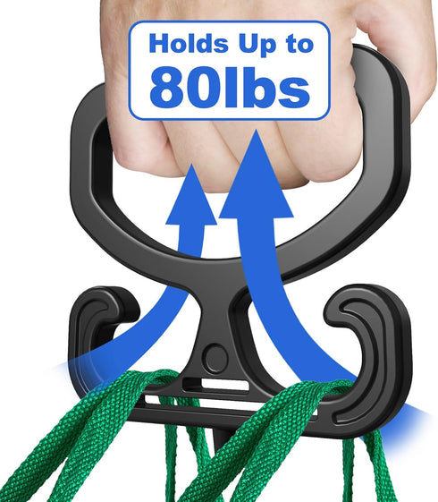 Grocery Bag Shopping Bag Holder, Each Handle Holds Up to 80lbs, 2 Pack Carrier Tool