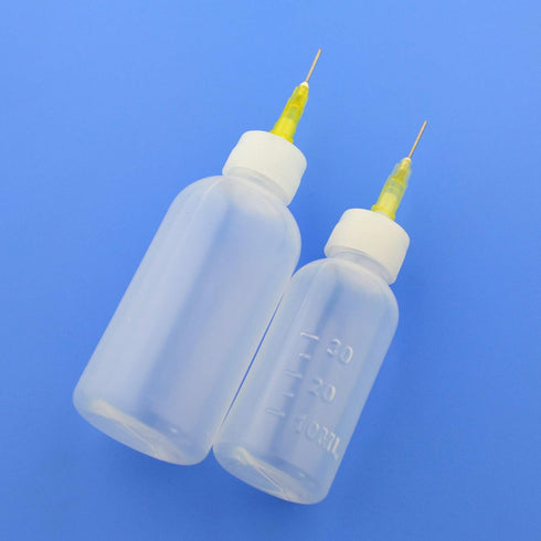 6Pcs Syringe Bottle with 15Pcs Dispensing Needles and 12Pcs Cap (30ml+50ml)