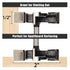 Spoilboard 4 1/4" 2" 1/2" 1/2" CNC Surfacing Slab Flattening Router Bit, Teeth, Shank, Cutting Diameter, Cutting Depth