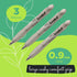 SAKURA SumoGrip Pencil with Comfort Grip - 0.9 mm Ergonomic Mechanical Pencil - Clear - 3 Pack by SAKURA