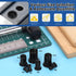 Glarks 320Pcs M3 M4 M5 M6 M8 M10 M12 Set Metric Rivet Nuts Kit Rivet Nuts Black Zinc Plated Carbon Steel Flat Head