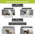 Ideal Security White Fold-Down-Handle Window Cranks, Replacement for Standard Casement Handles, 11/32" Spline Shaft, 2
