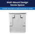 250-201W Hospeco Feminine Hygiene Receptacle White ABS Plastic
