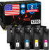 Cartlee 4 pk Compatible High Yield Laser Toner Cartridges for Dell Printers, 1 Black, 1 Cyan, 1 Magenta, 1 Yellow