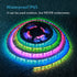 WS2811 12V Programmable 16.4ft 300 IP65 3M ALITOVE Addressable RGB LED Strip LED Pixel Strip Lights LEDs Dream Color